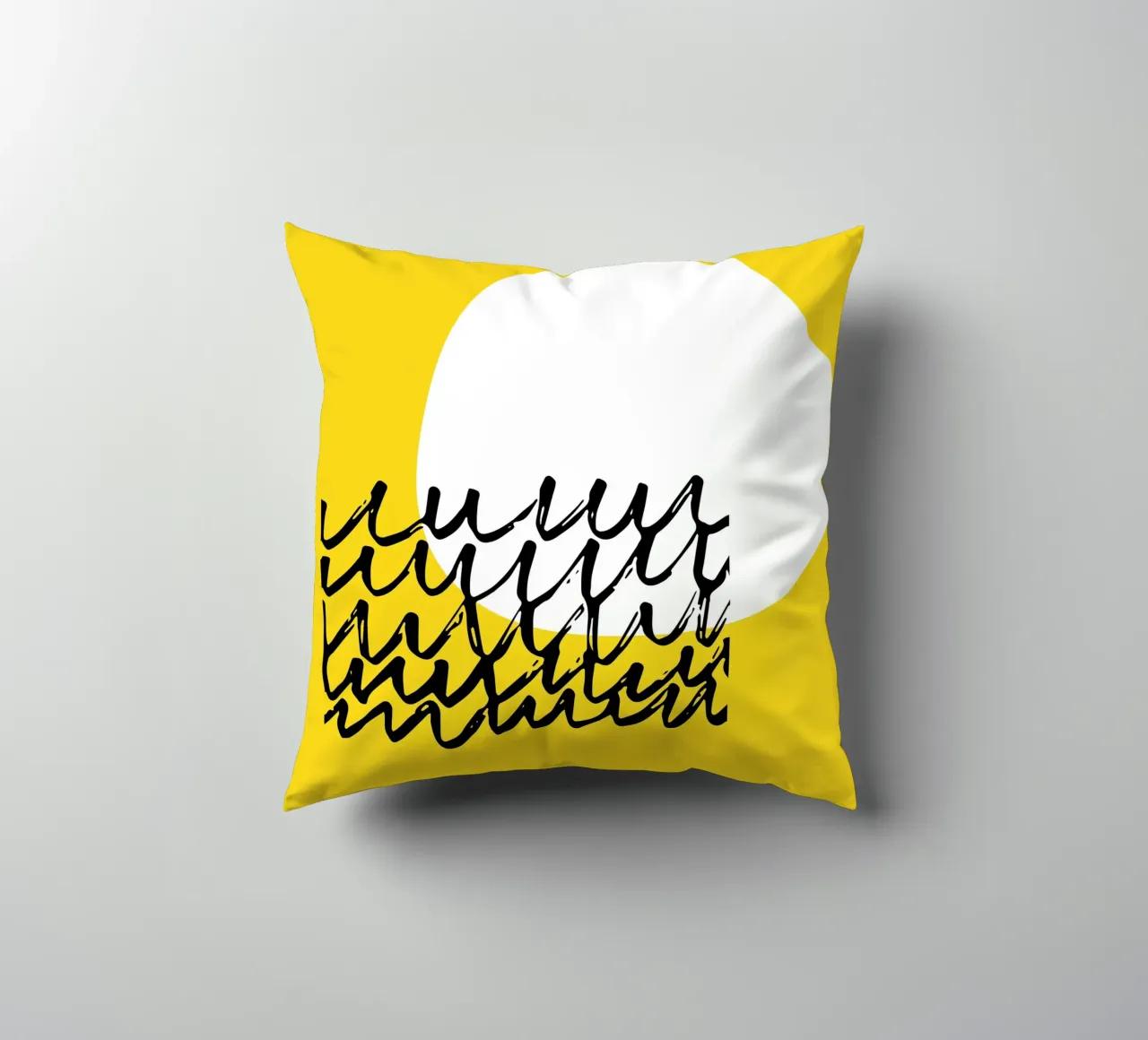 Sole Giallo Minimo cuscino da Kim Hubball Studio