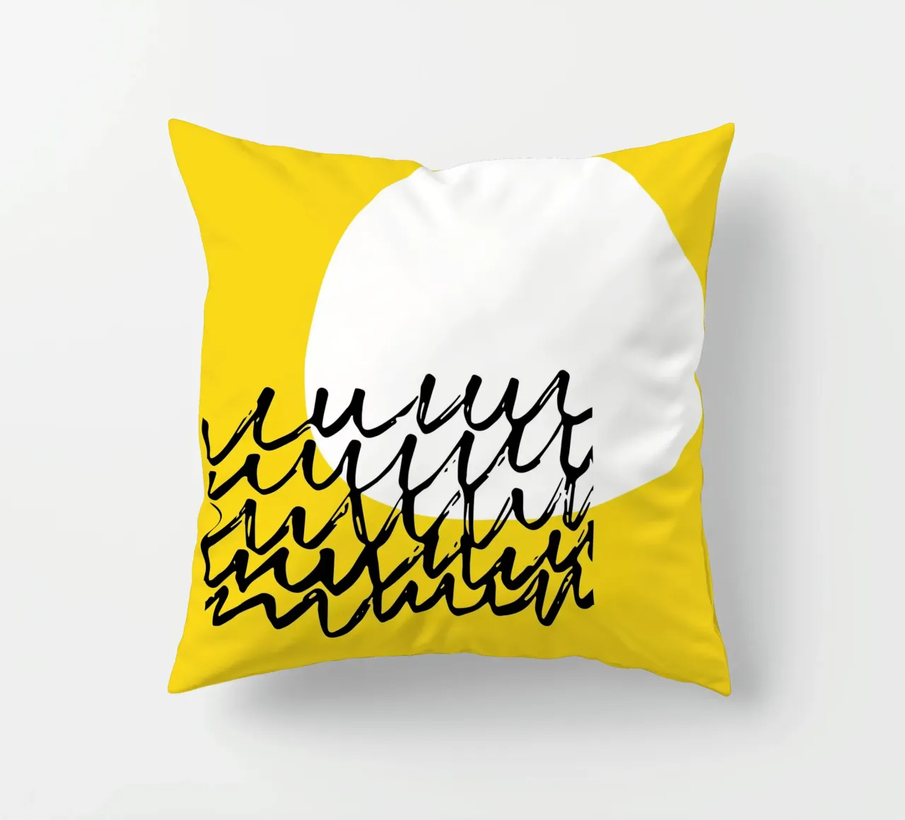 Sole Giallo Minimo cuscino da Kim Hubball Studio