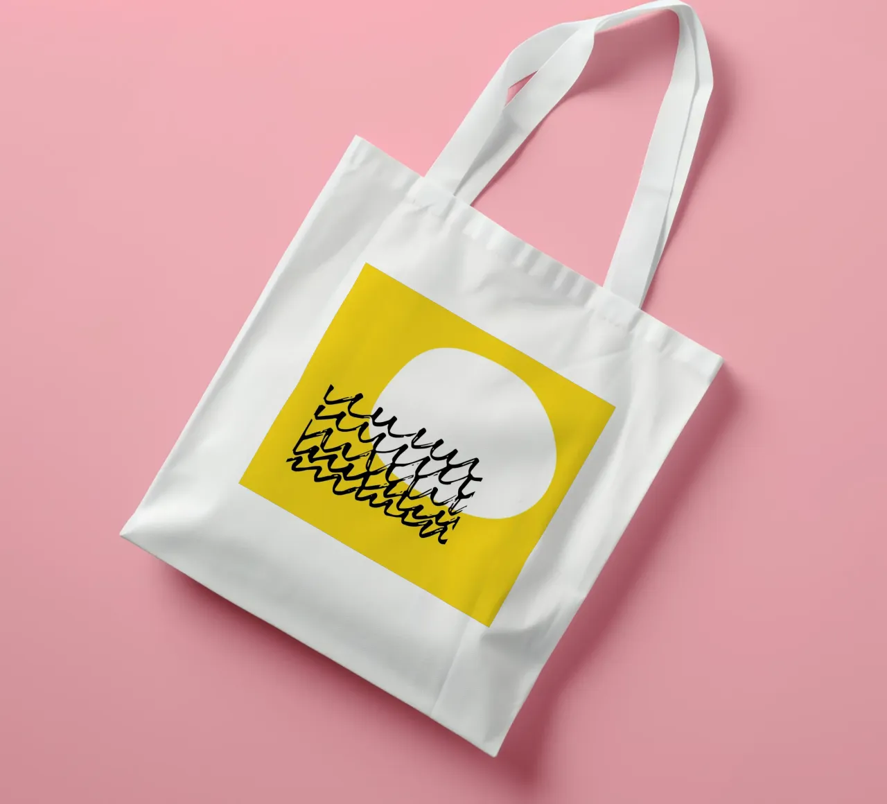 Sole Giallo Minimo borsa in juta da Kim Hubball Studio