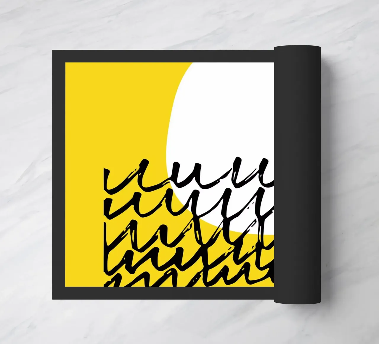 Sole Giallo Minimo zerbino da Kim Hubball Studio