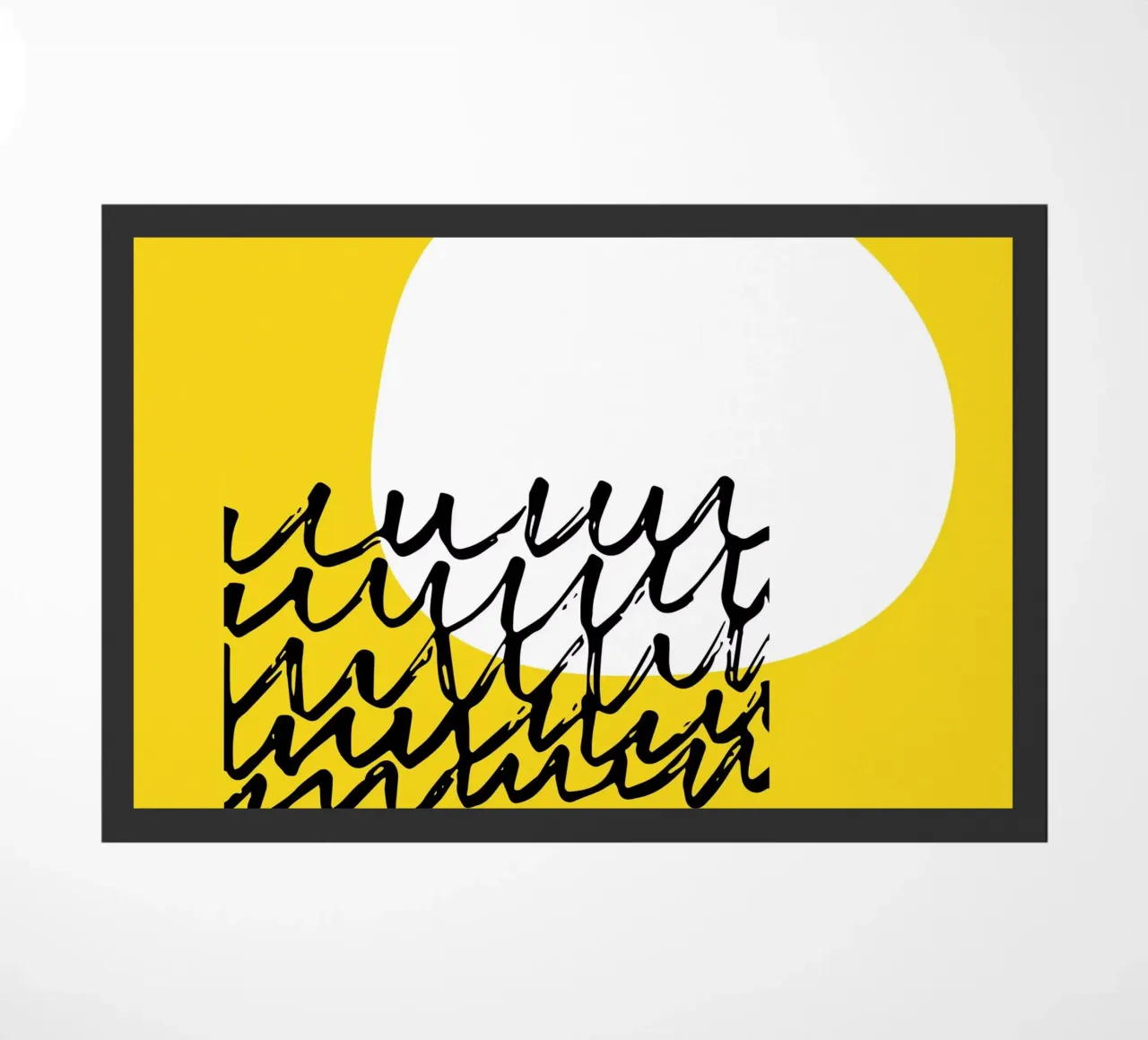 Sole Giallo Minimo zerbino da Kim Hubball Studio