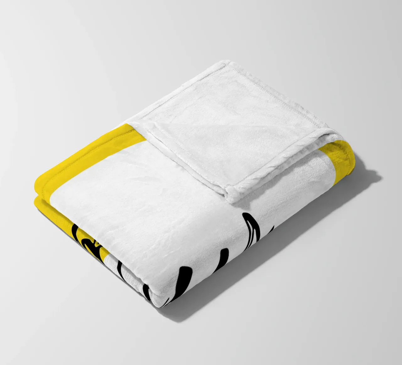 Sole Giallo Minimo coperta in pile da Kim Hubball Studio
