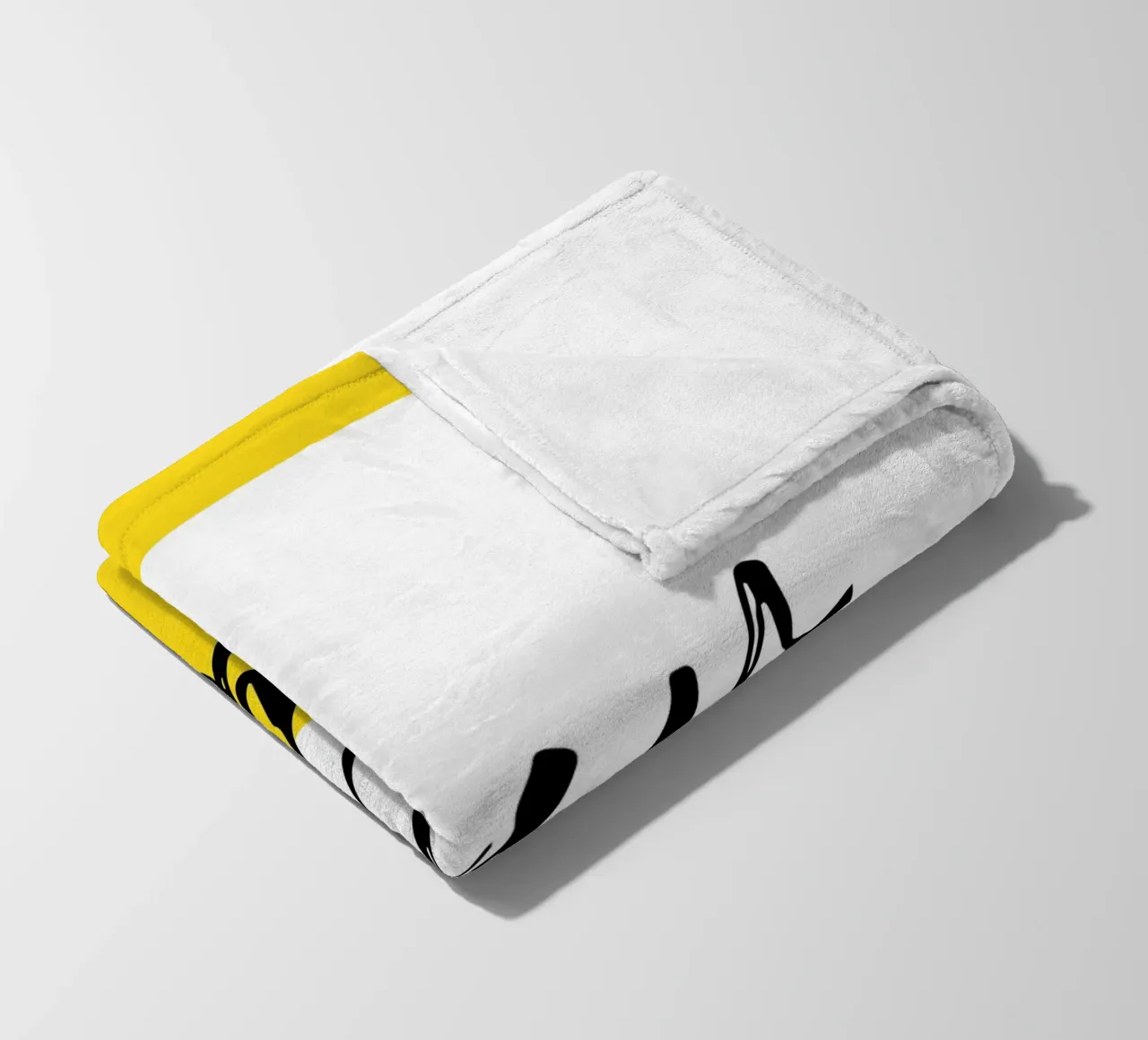 Sole Giallo Minimo coperta in pile da Kim Hubball Studio