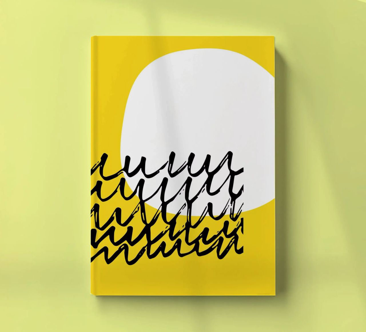 Soleil jaune minimal carnet de notes de Kim Hubball Studio