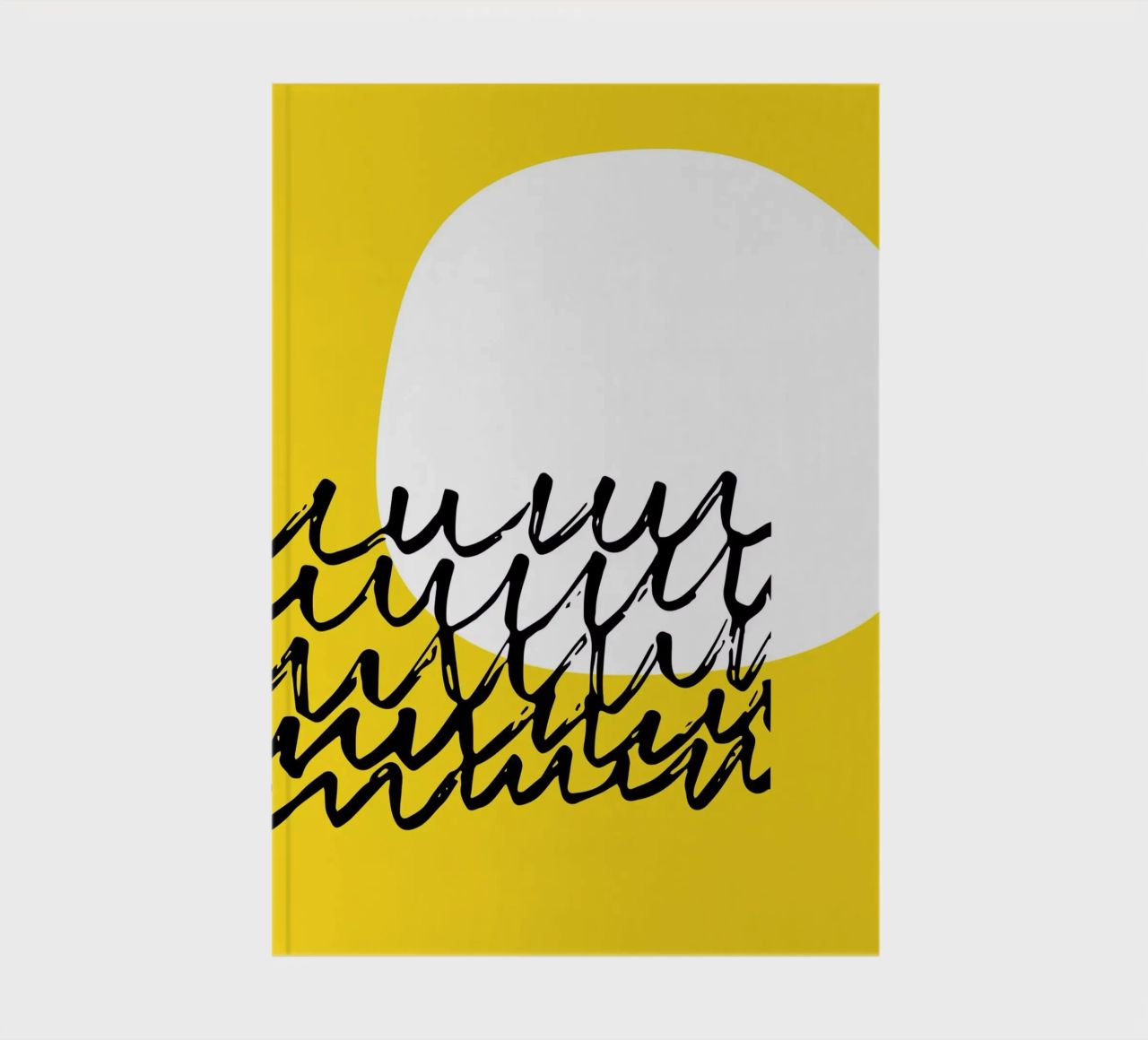 Soleil jaune minimal carnet de notes de Kim Hubball Studio