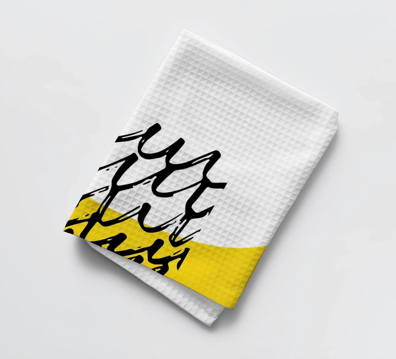 Soleil jaune minimal torchon de Kim Hubball Studio