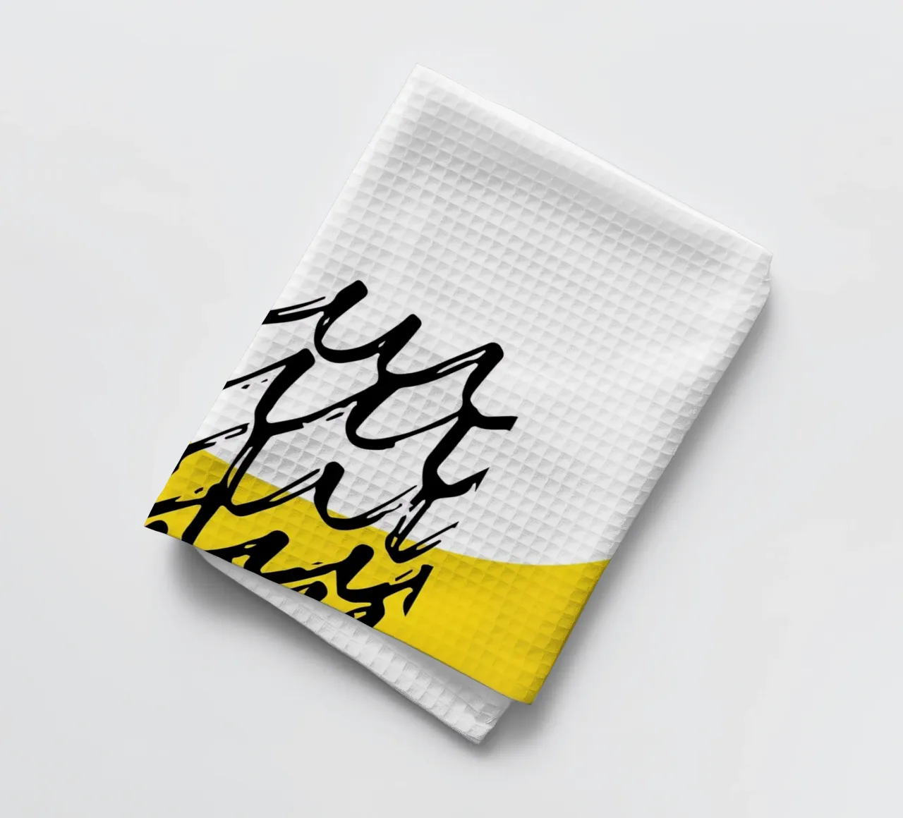 Soleil jaune minimal torchon de Kim Hubball Studio