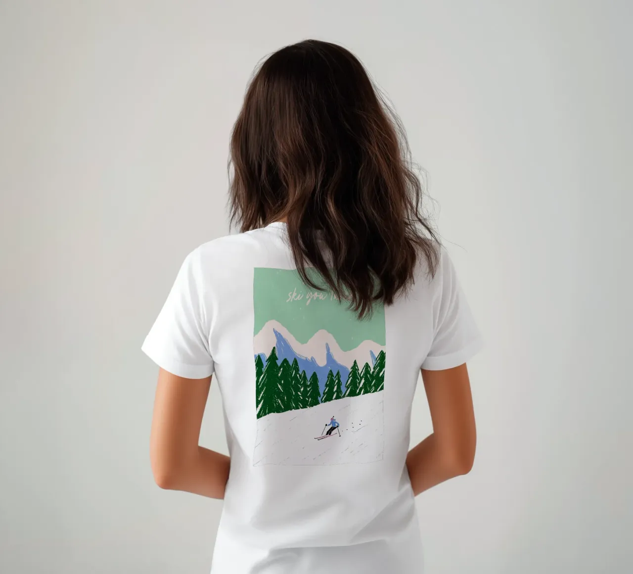 Ski You Later – Bergliebe Design t-shirt da Studio Sori