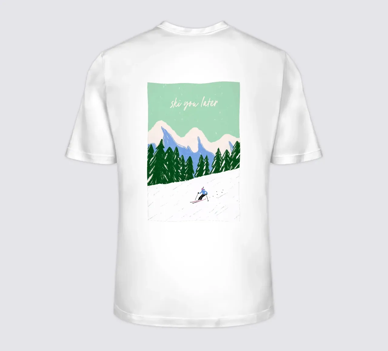 Ski You Later – Bergliebe Design t-shirt da Studio Sori