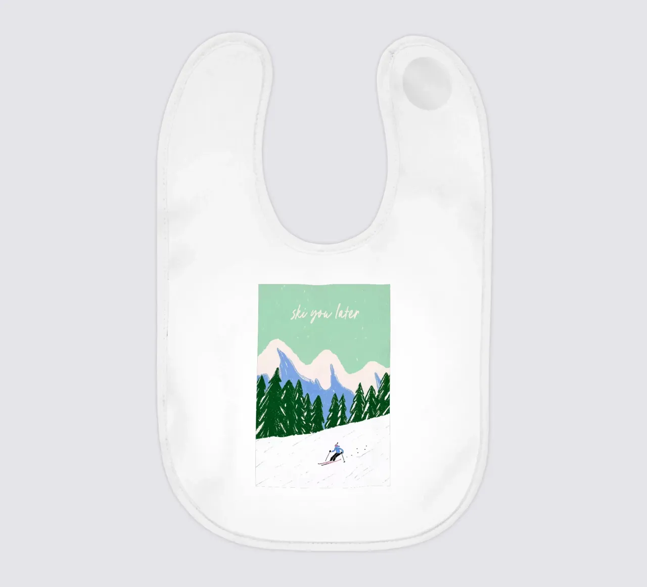 Ski You Later – Bergliebe Design bavaglino da Studio Sori