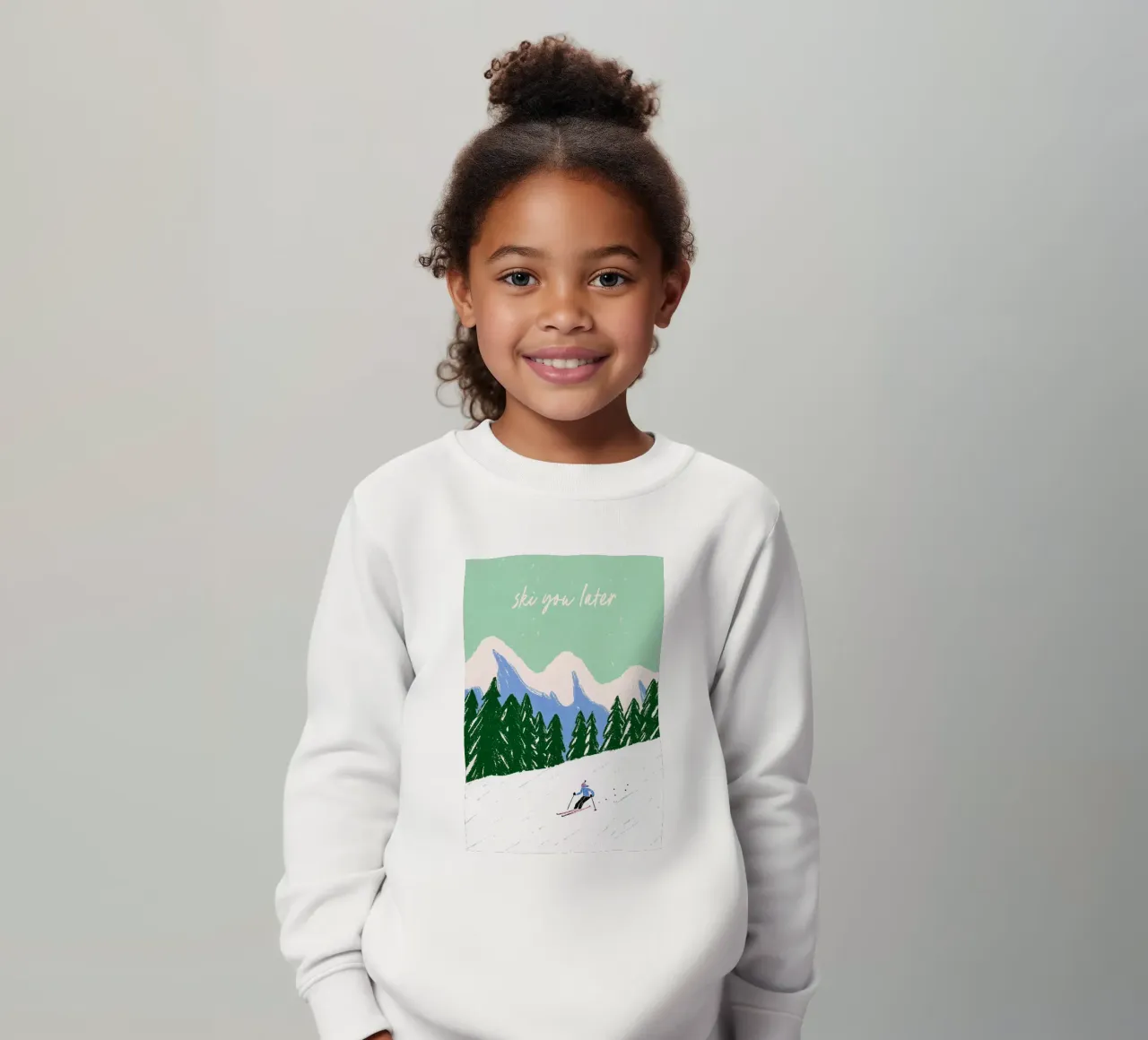 Ski You Later – Bergliebe Design felpa bambino da Studio Sori