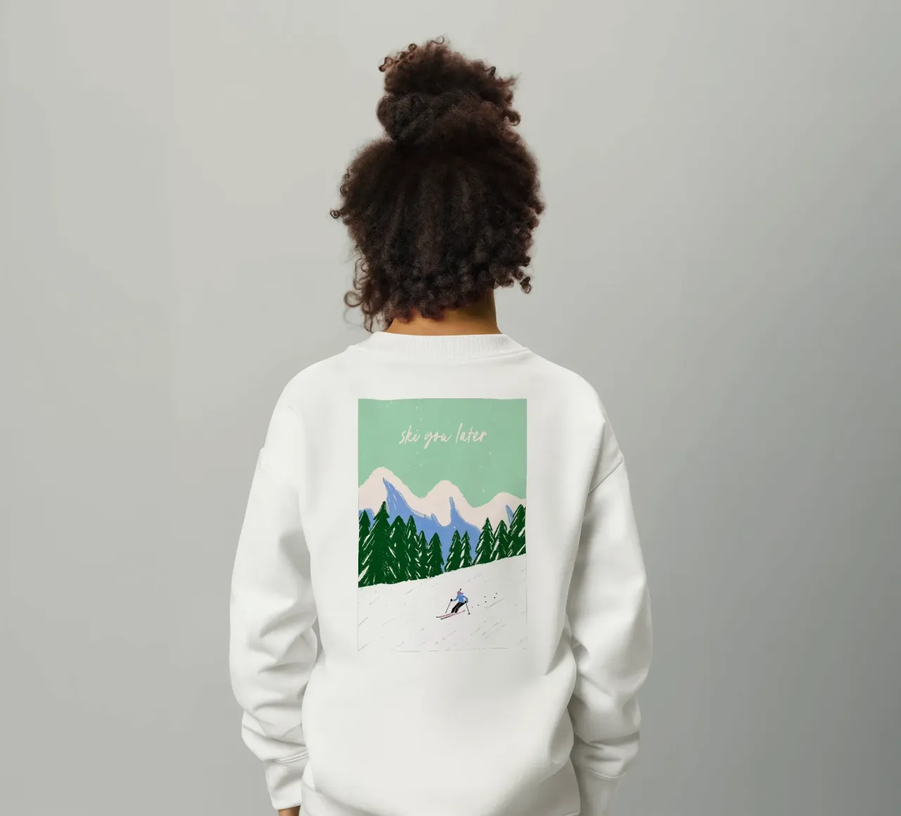 Ski You Later – Bergliebe Design felpa bambino da Studio Sori