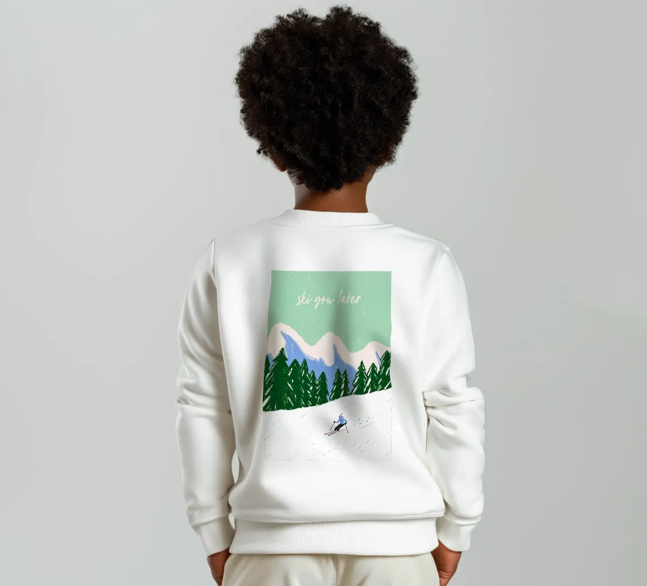 Ski You Later – Bergliebe Design felpa bambino da Studio Sori