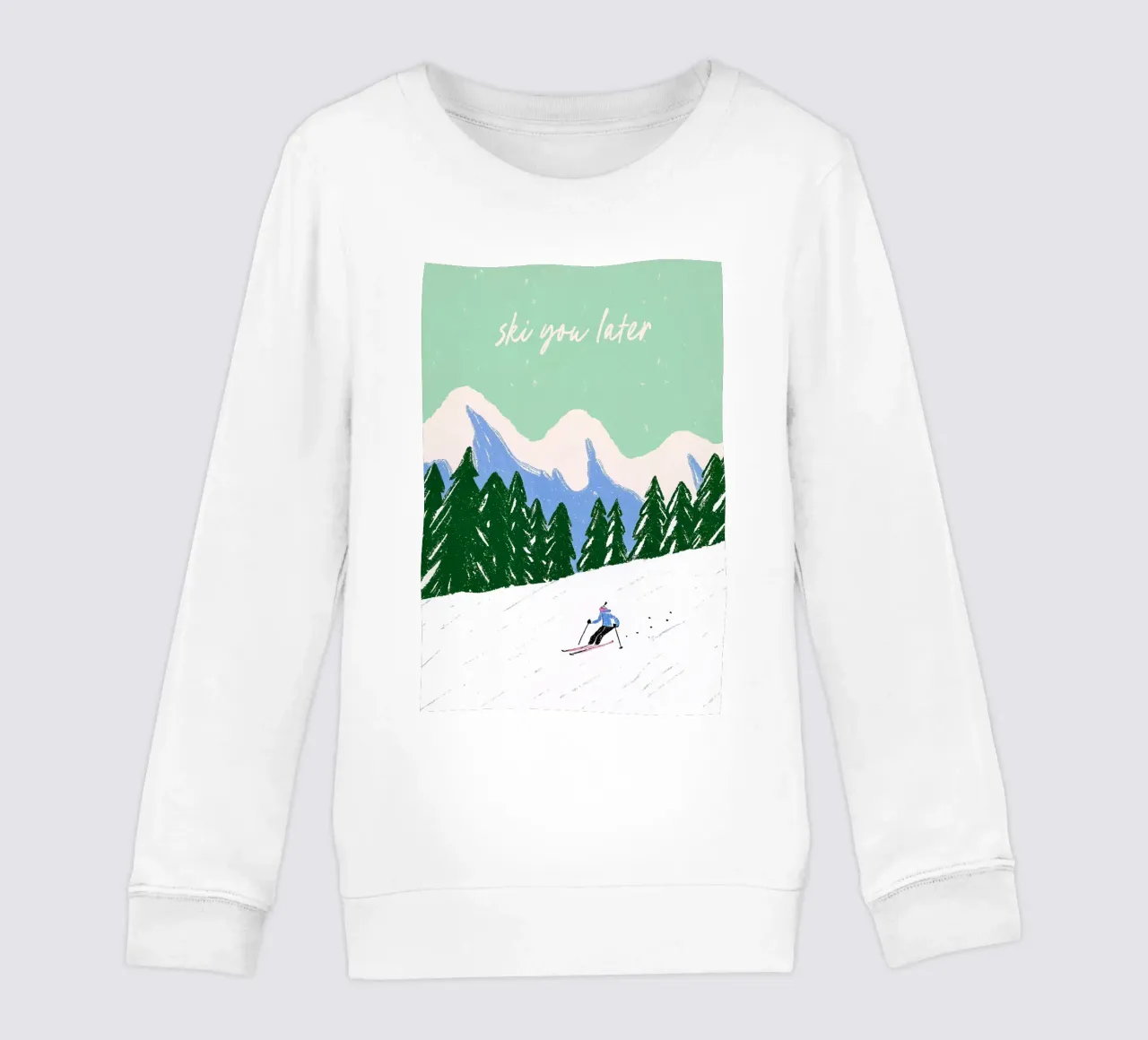 Ski You Later – Bergliebe Design felpa bambino da Studio Sori