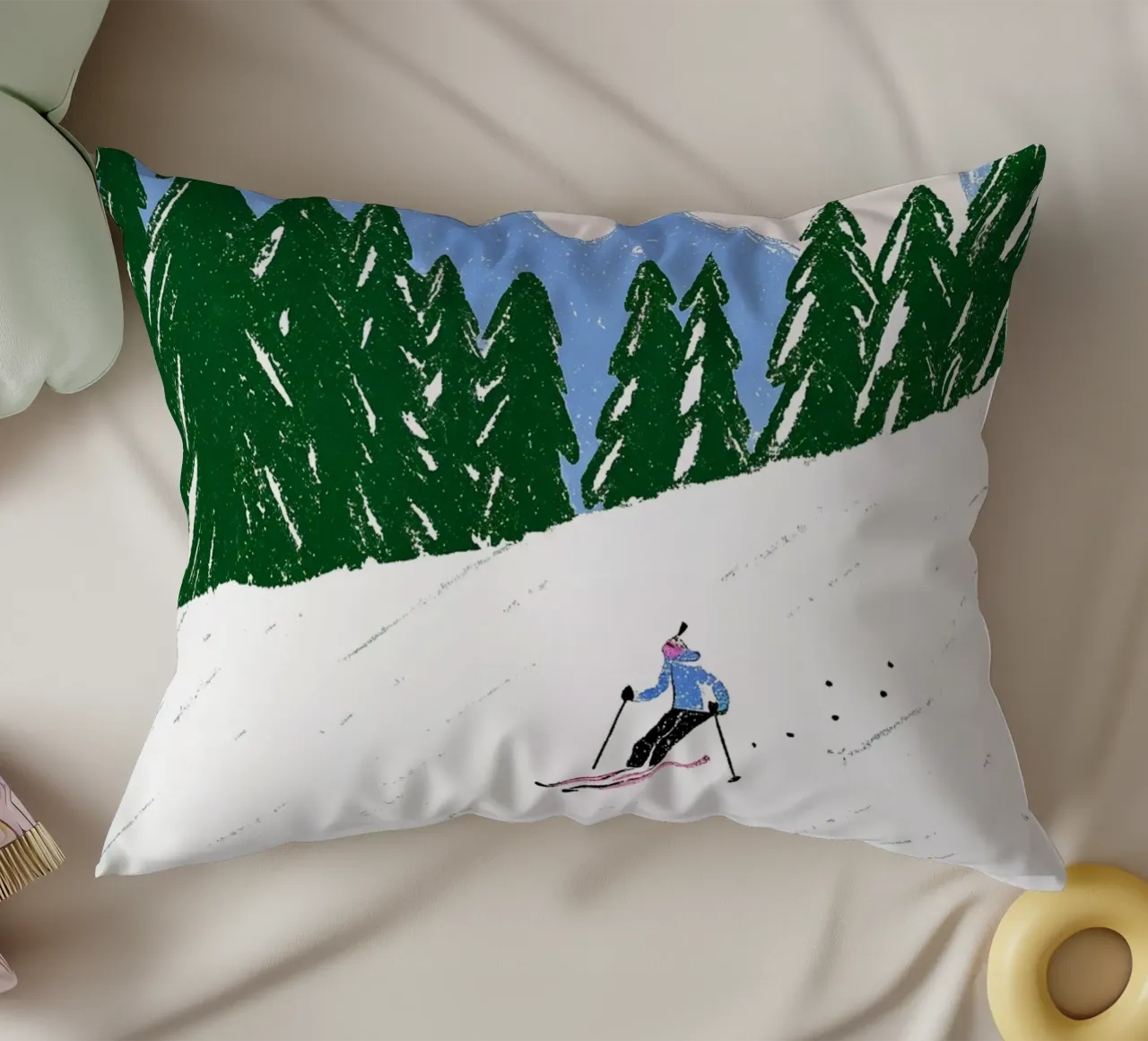 Ski You Later – Bergliebe Design cuscino da Studio Sori