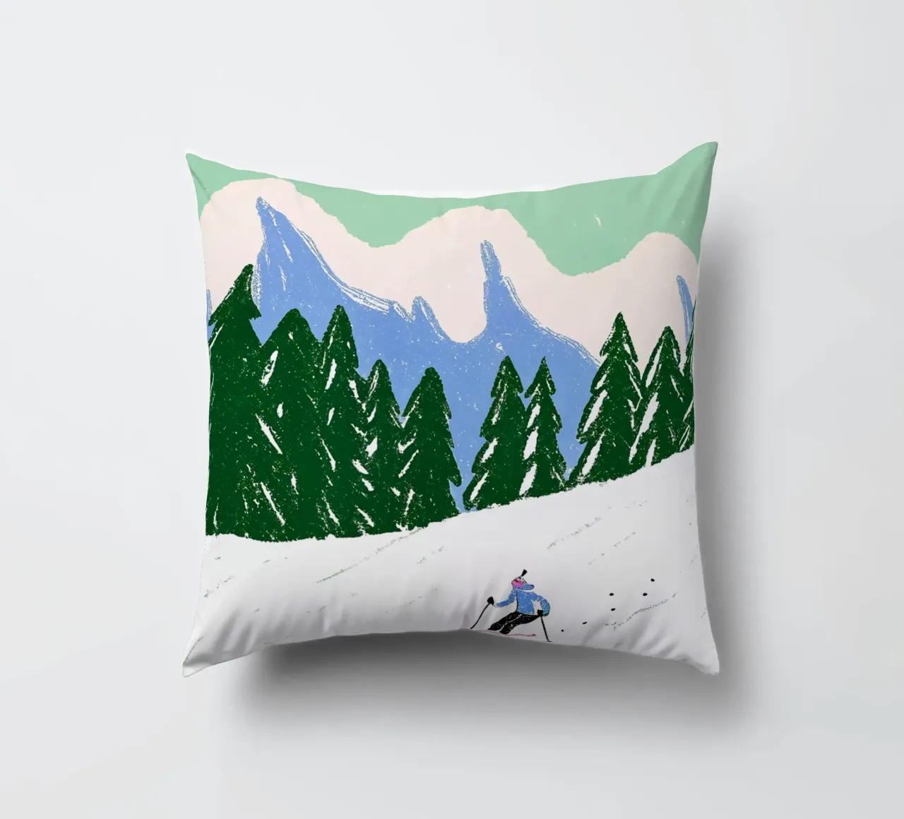 Ski You Later – Bergliebe Design cuscino da Studio Sori