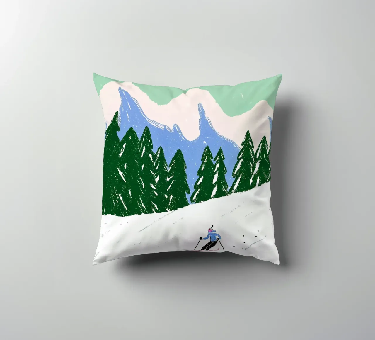 Ski You Later – Bergliebe Design cuscino da Studio Sori