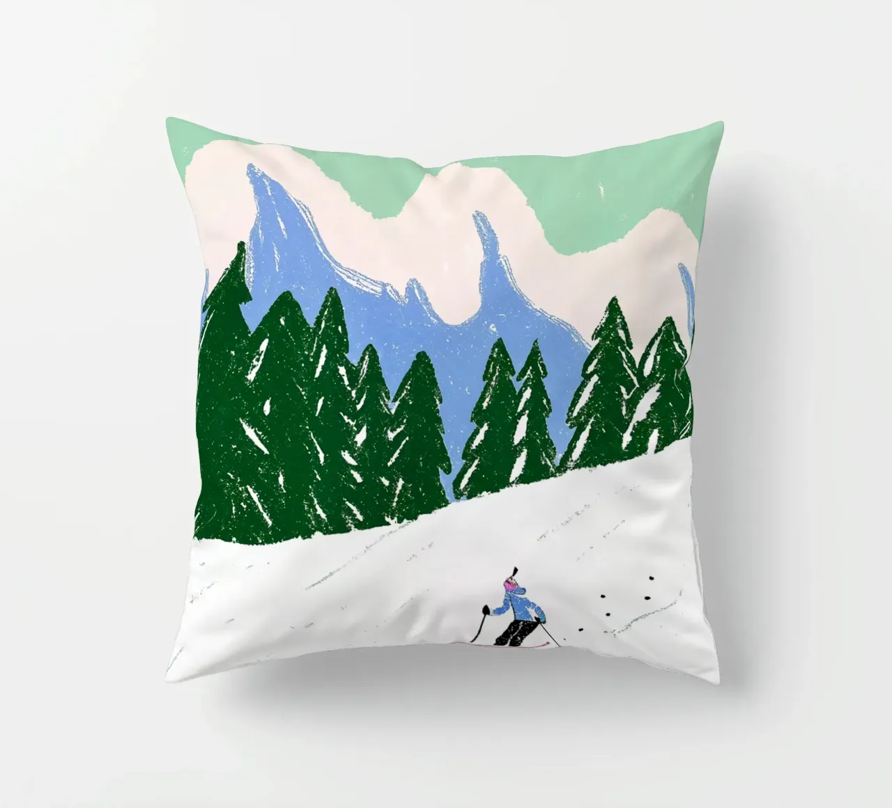 Ski You Later – Bergliebe Design cuscino da Studio Sori