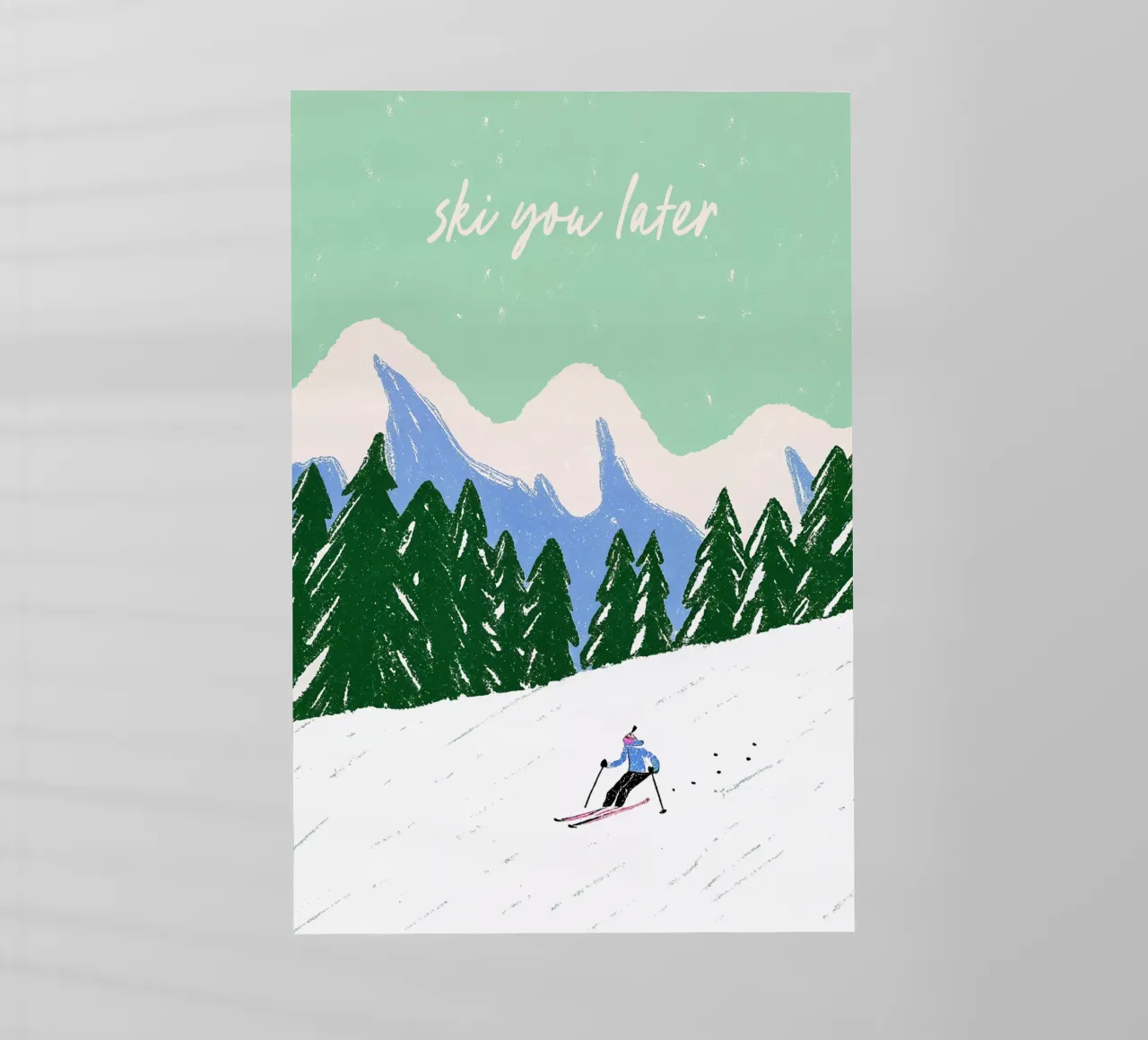 Ski You Later – Bergliebe Design pellicola backlit da Studio Sori