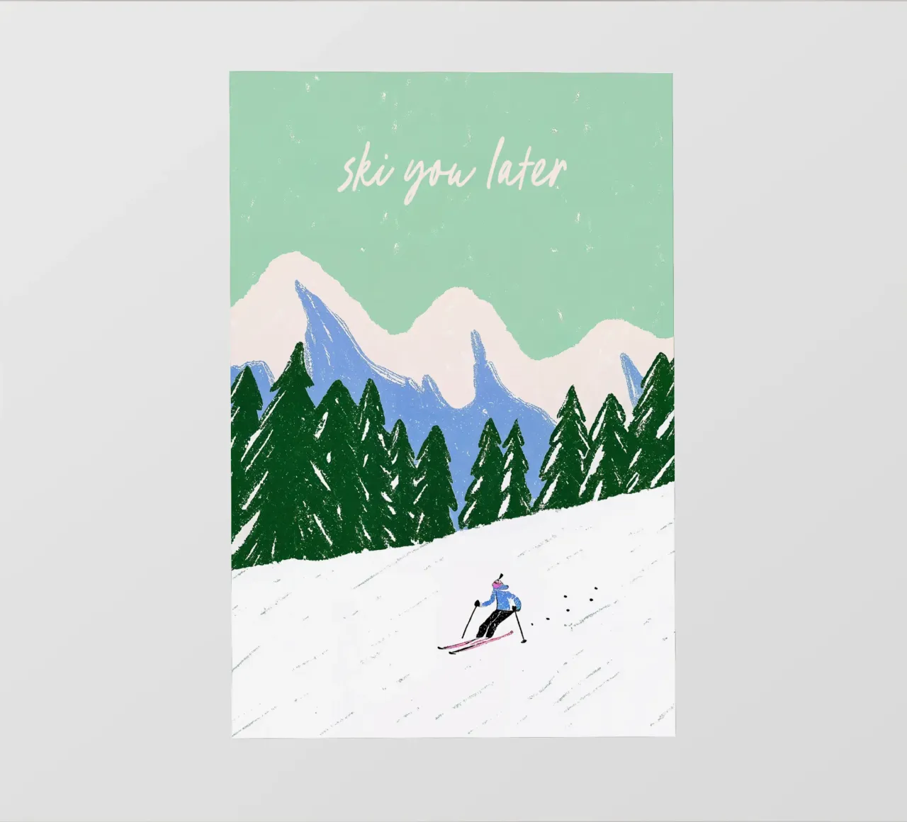 Ski You Later – Bergliebe Design pellicola backlit da Studio Sori