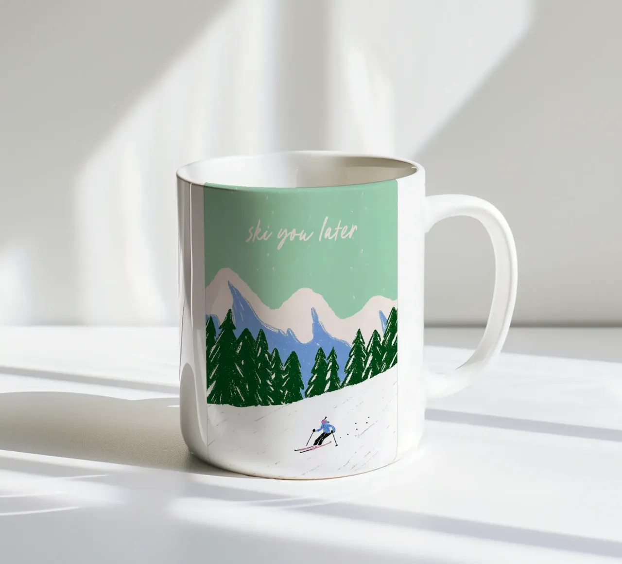 Ski You Later – Bergliebe Design tazza in ceramica da Studio Sori