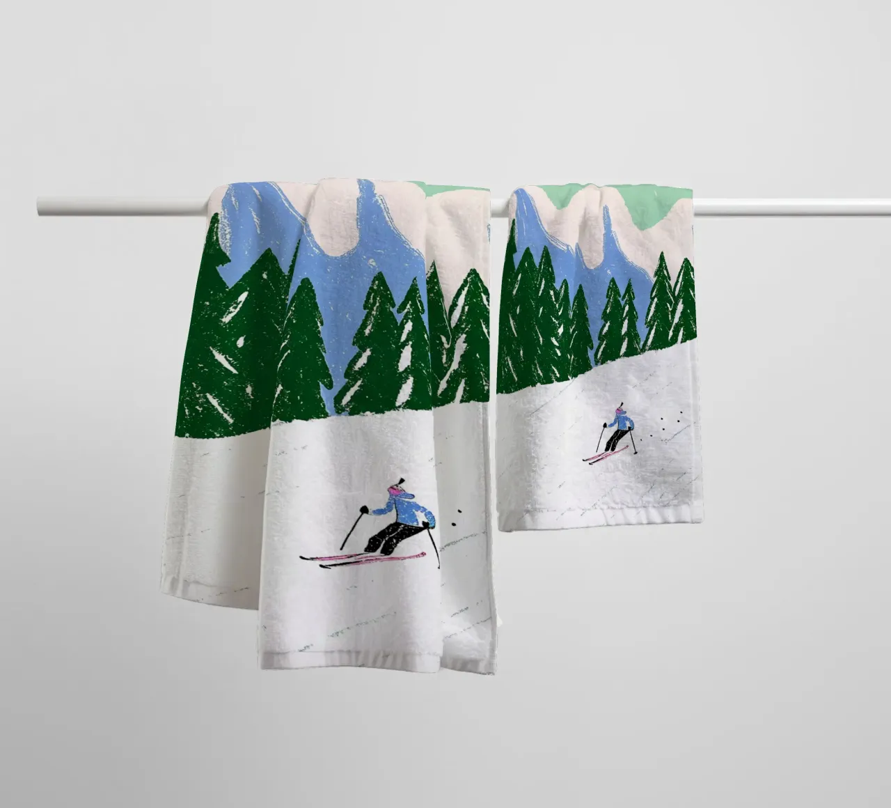 Ski You Later – Bergliebe Design asciugamano da bagno da Studio Sori
