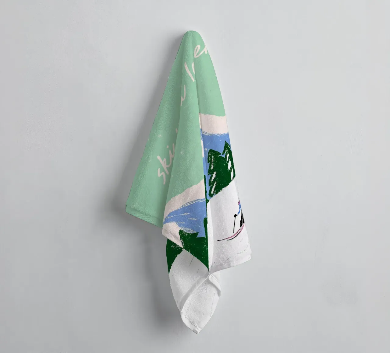 Ski You Later – Bergliebe Design asciugamano da bagno da Studio Sori