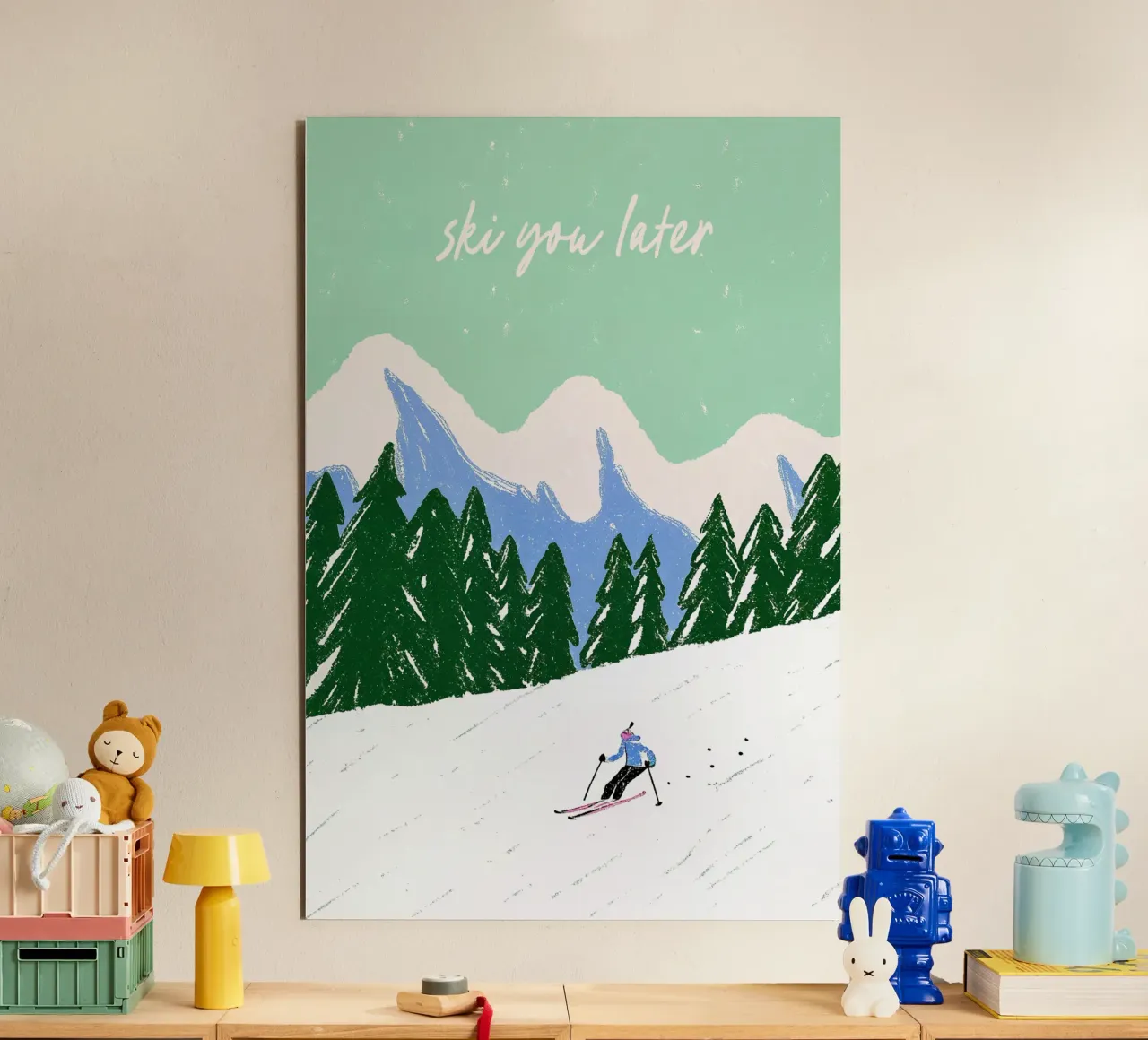 Ski You Later – Bergliebe Design alluminio dibond da Studio Sori