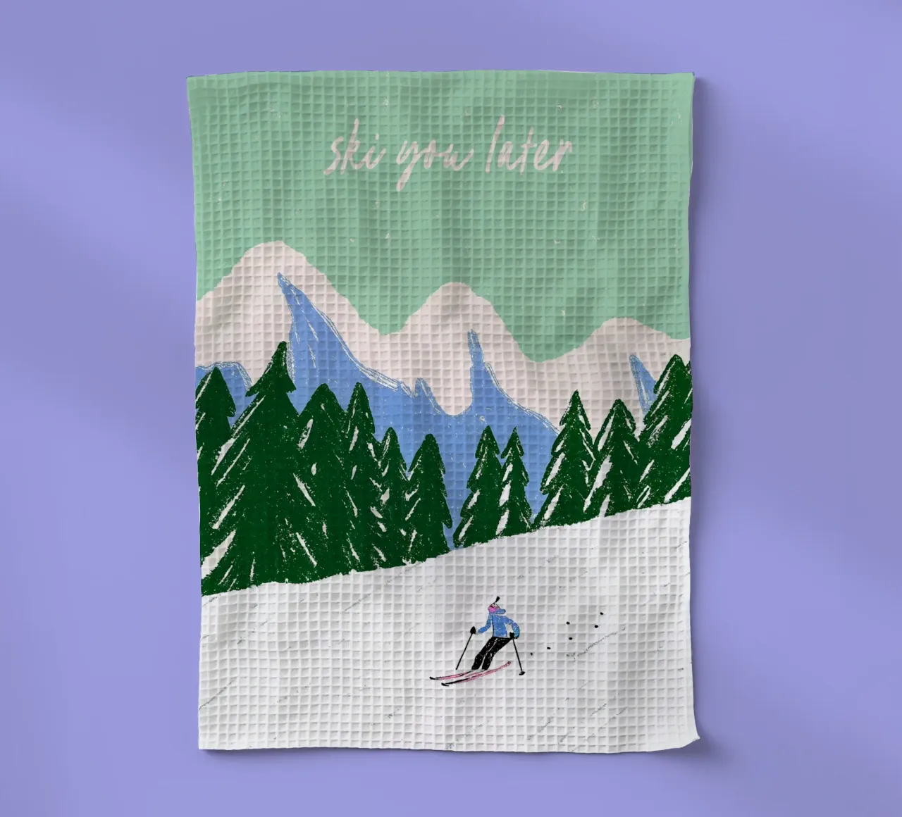 Ski You Later – Bergliebe Design canovaccio da cucina da Studio Sori
