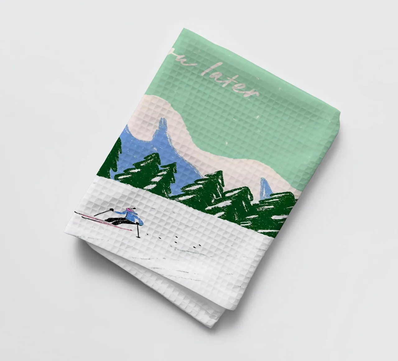 Ski You Later – Bergliebe Design canovaccio da cucina da Studio Sori
