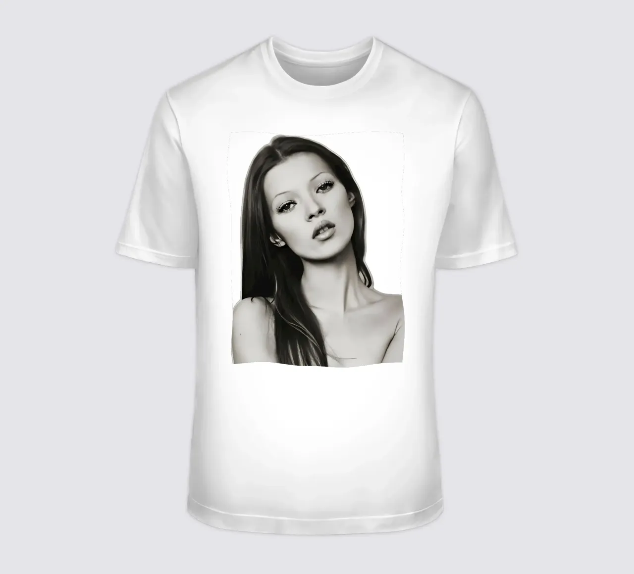 Posa da top model t-shirt da vintage