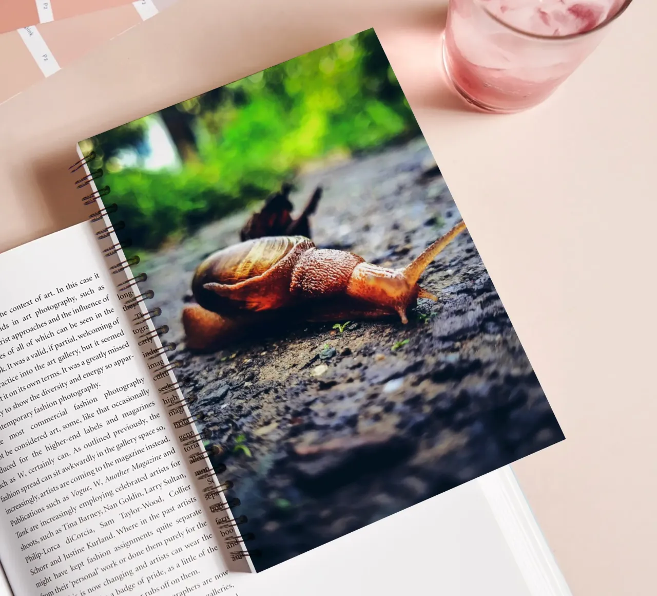 Small but persistent, slow but proud. spiral notebook by Nature's Palette
