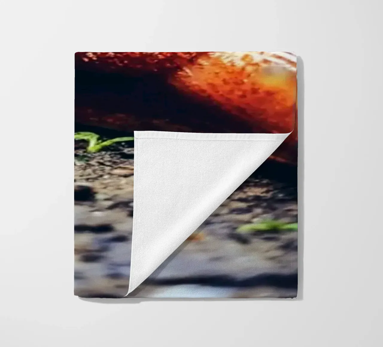 Small but persistent, slow but proud. beach towel by Nature's Palette