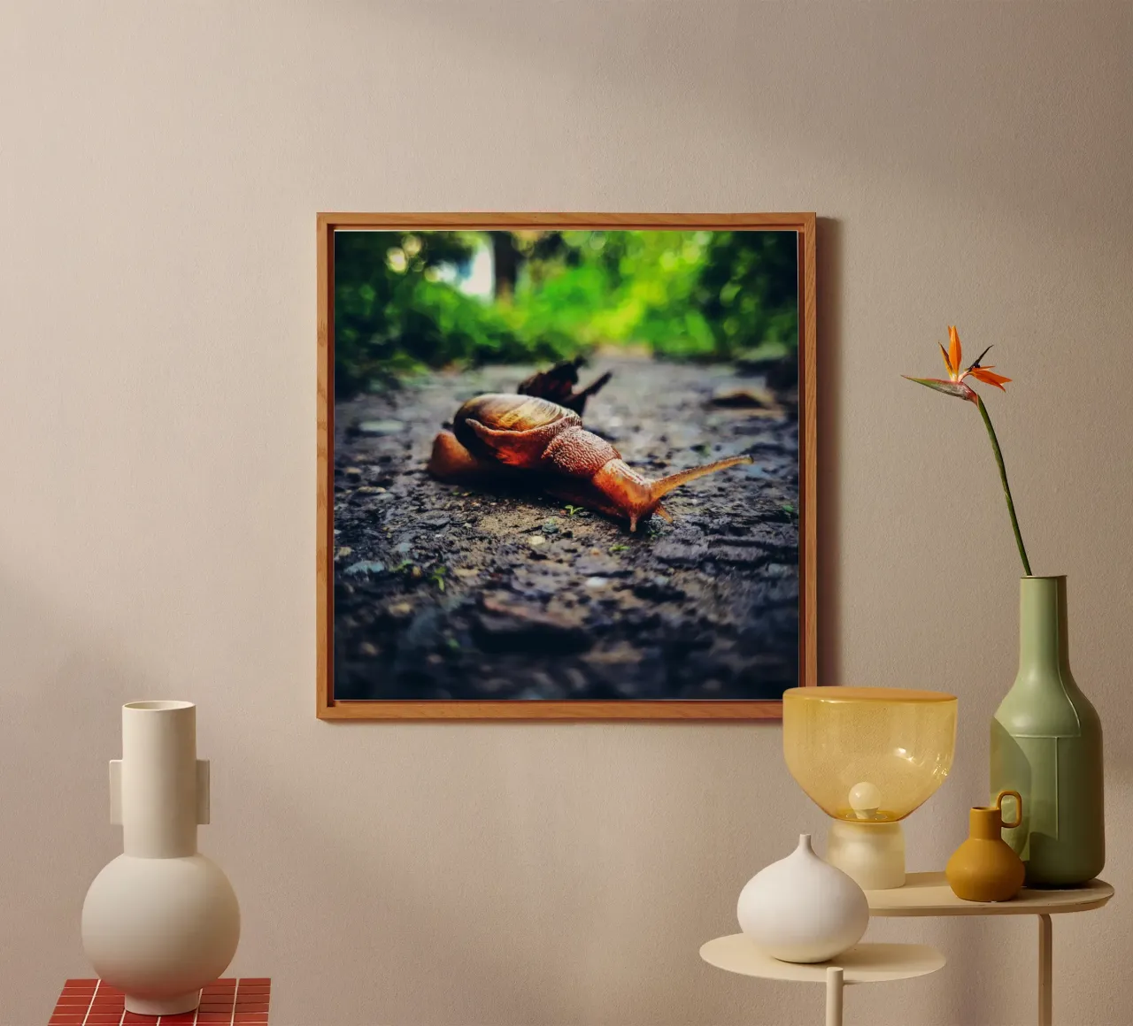 Petit mais persistant, lent mais fier. alu dibond de Nature's Palette