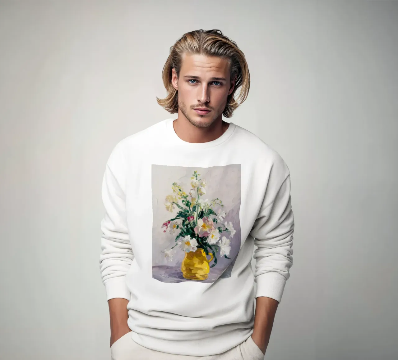 Eleganza dei fiori d'avorio felpa da Angkasa Mist