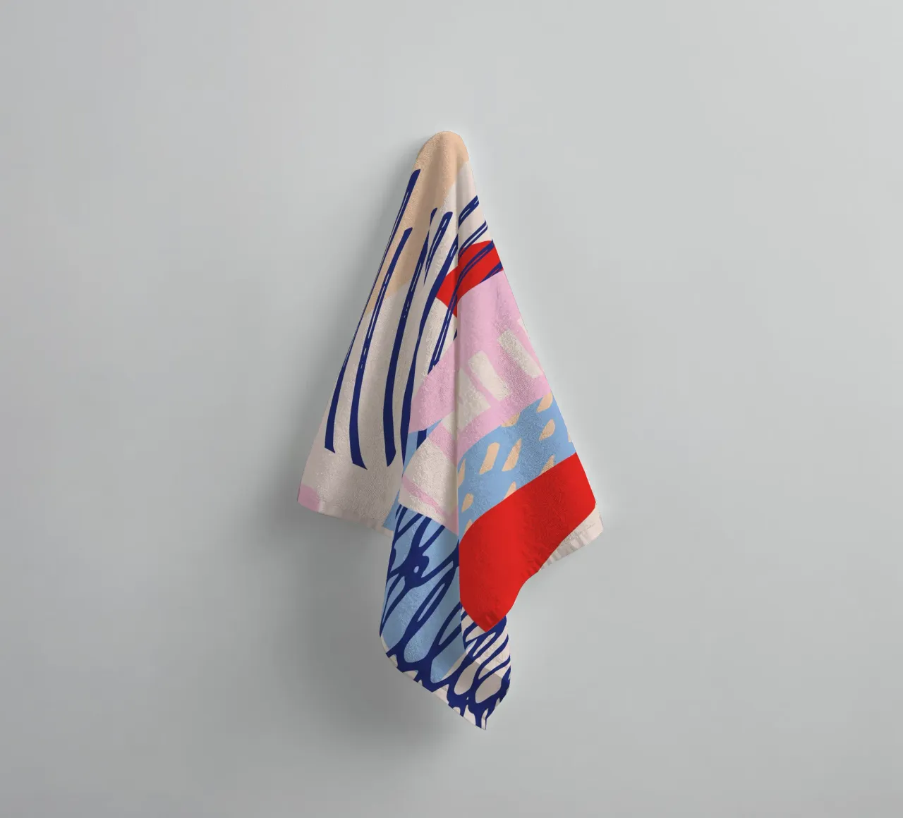 Abstract Energy towel by Kim Hubball Studio