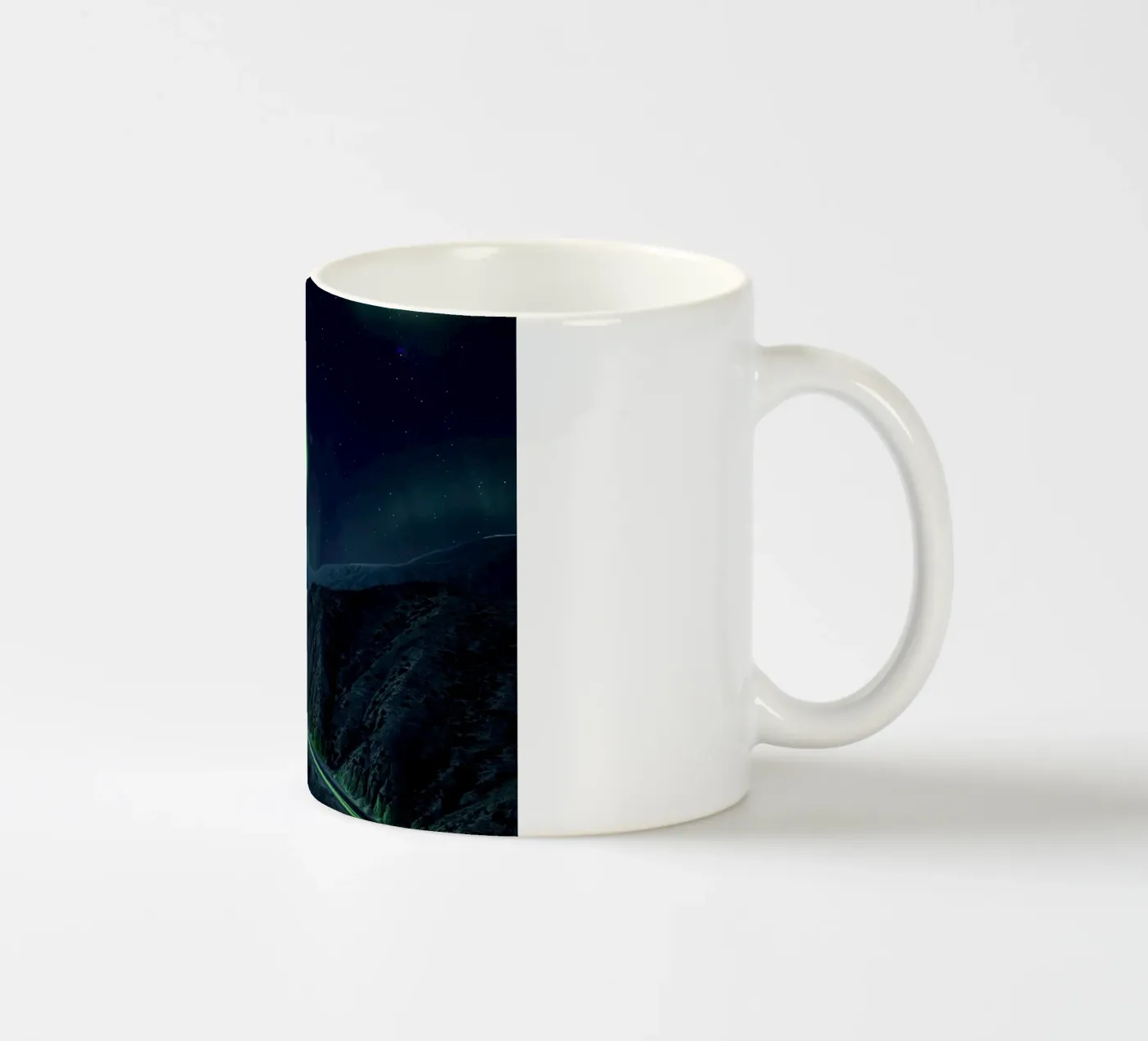 Aurora ceramic mug by arizrab