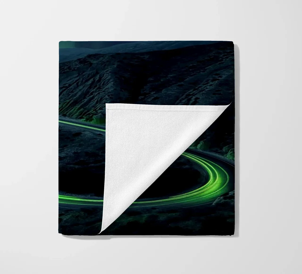 Aurora beach towel by arizrab