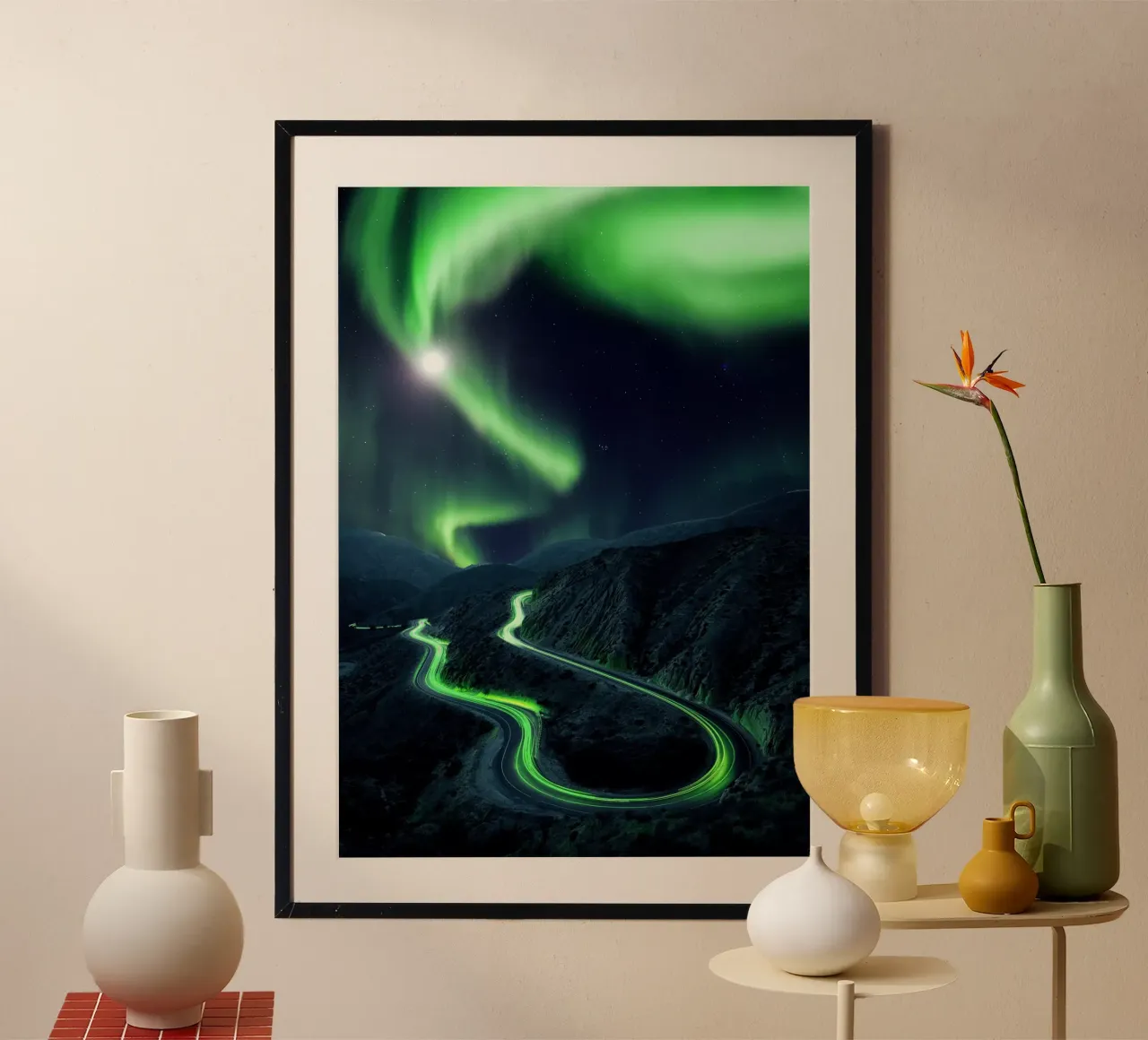 Aurora poster con telaio in plastica da arizrab