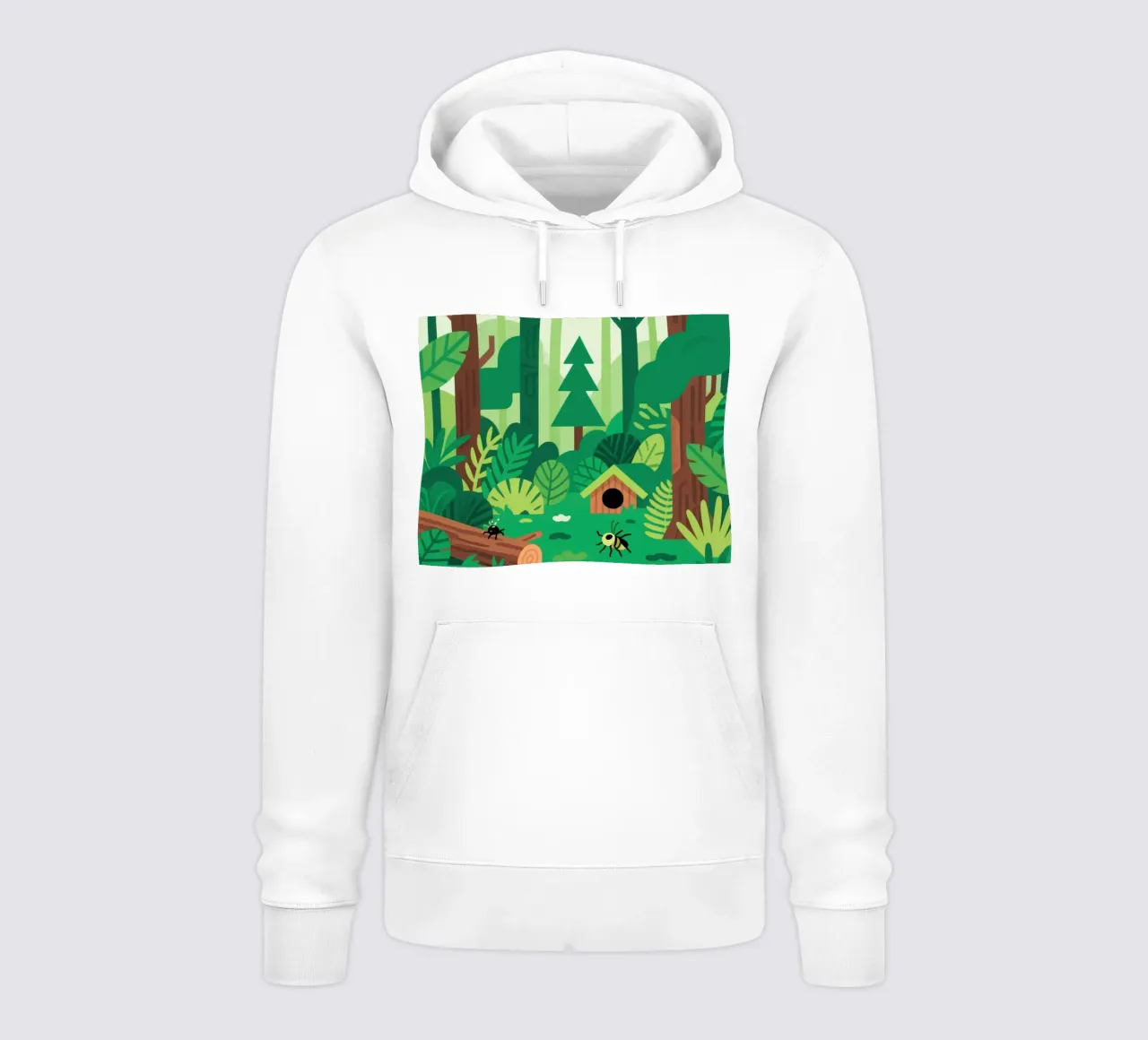 Verde felpa con cappuccio da knowledge