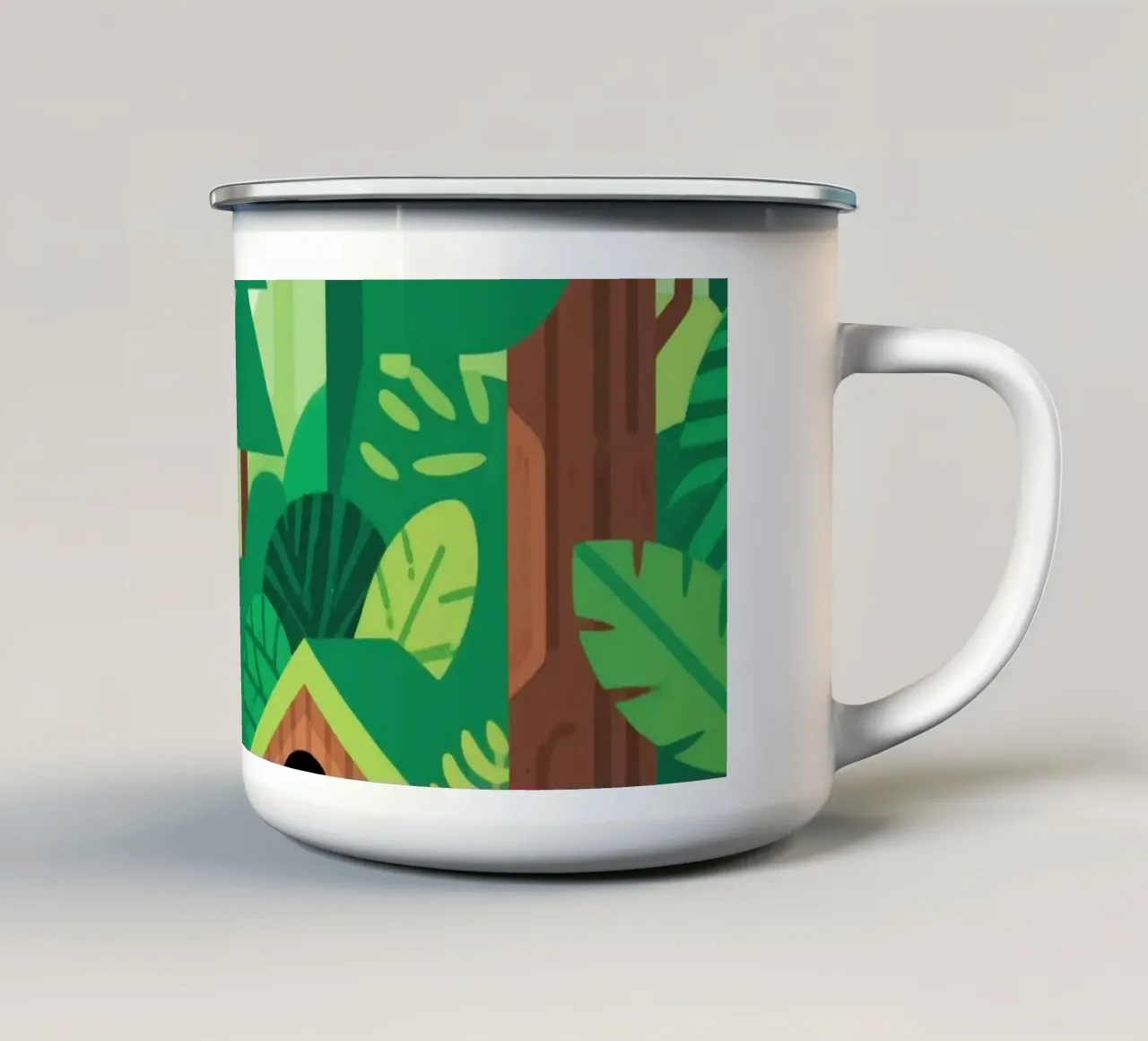 Verde tazza in smalto da knowledge