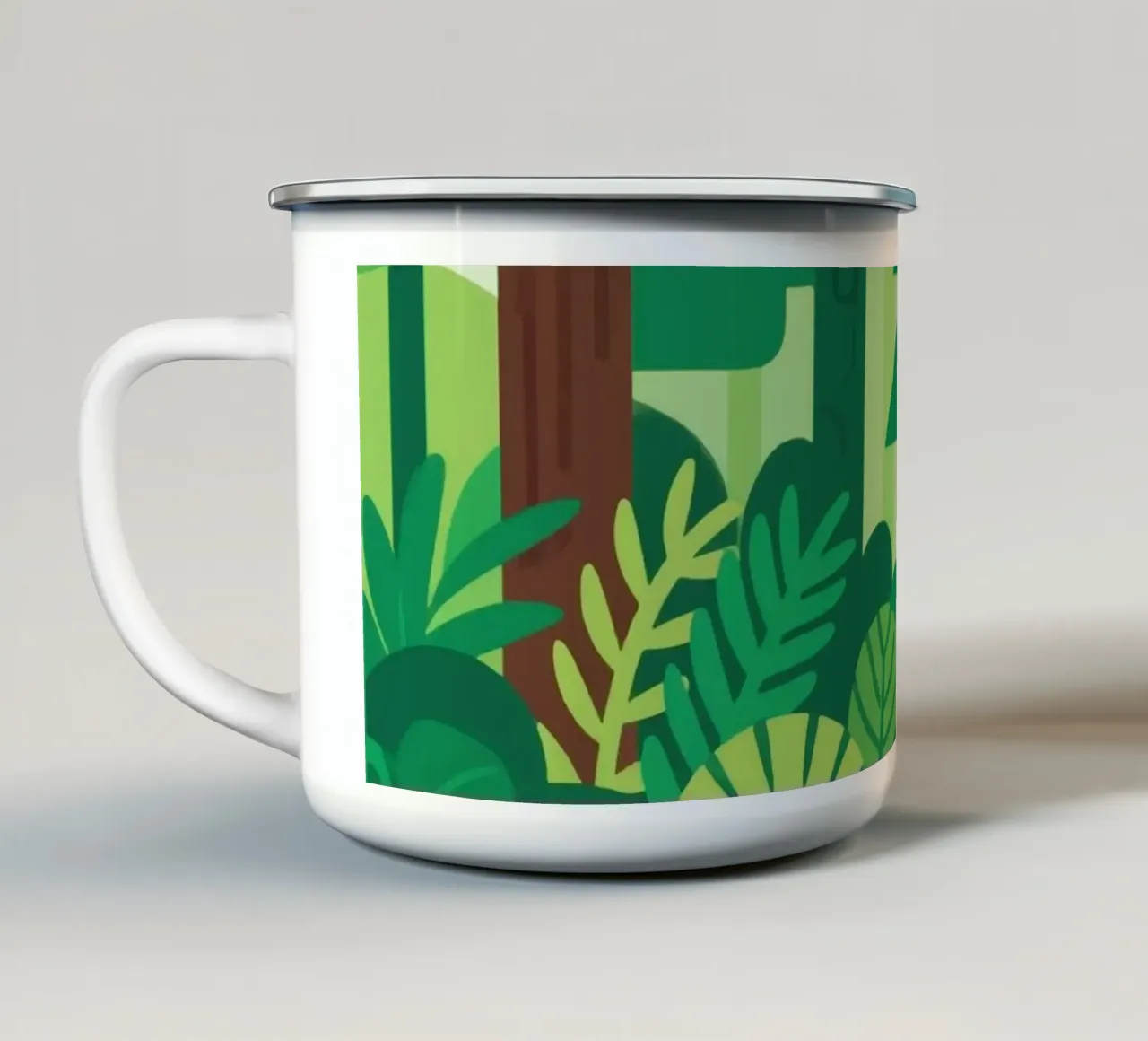 Verde tazza in smalto da knowledge