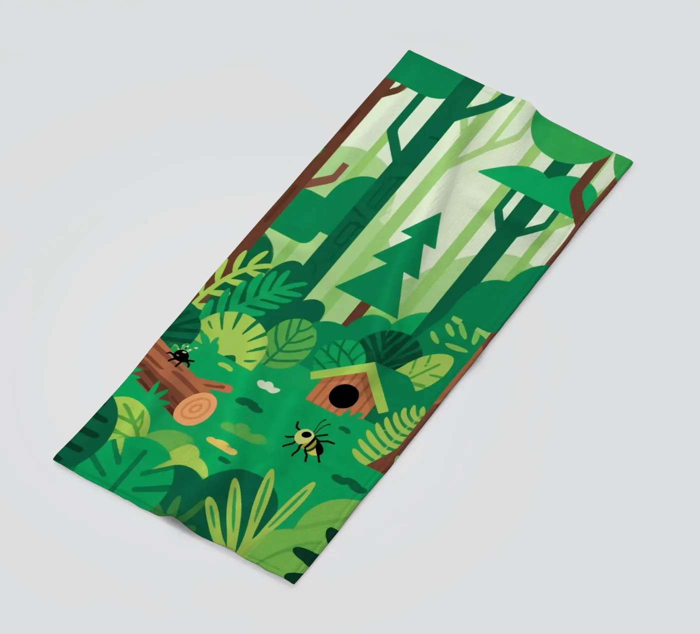Groen strandhanddoek van knowledge