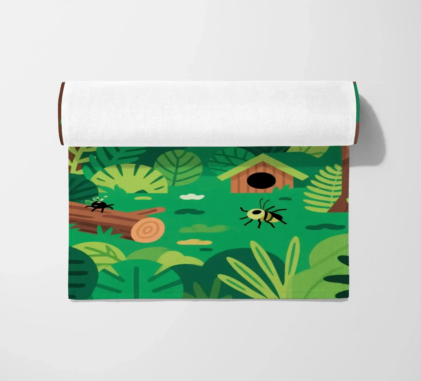 Groen strandhanddoek van knowledge