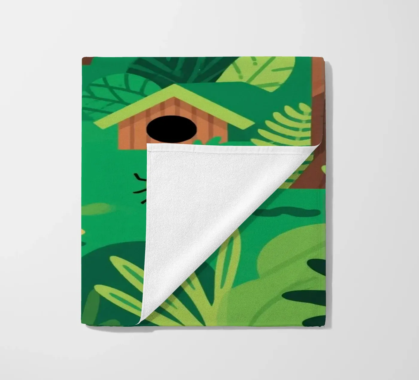 Groen strandhanddoek van knowledge
