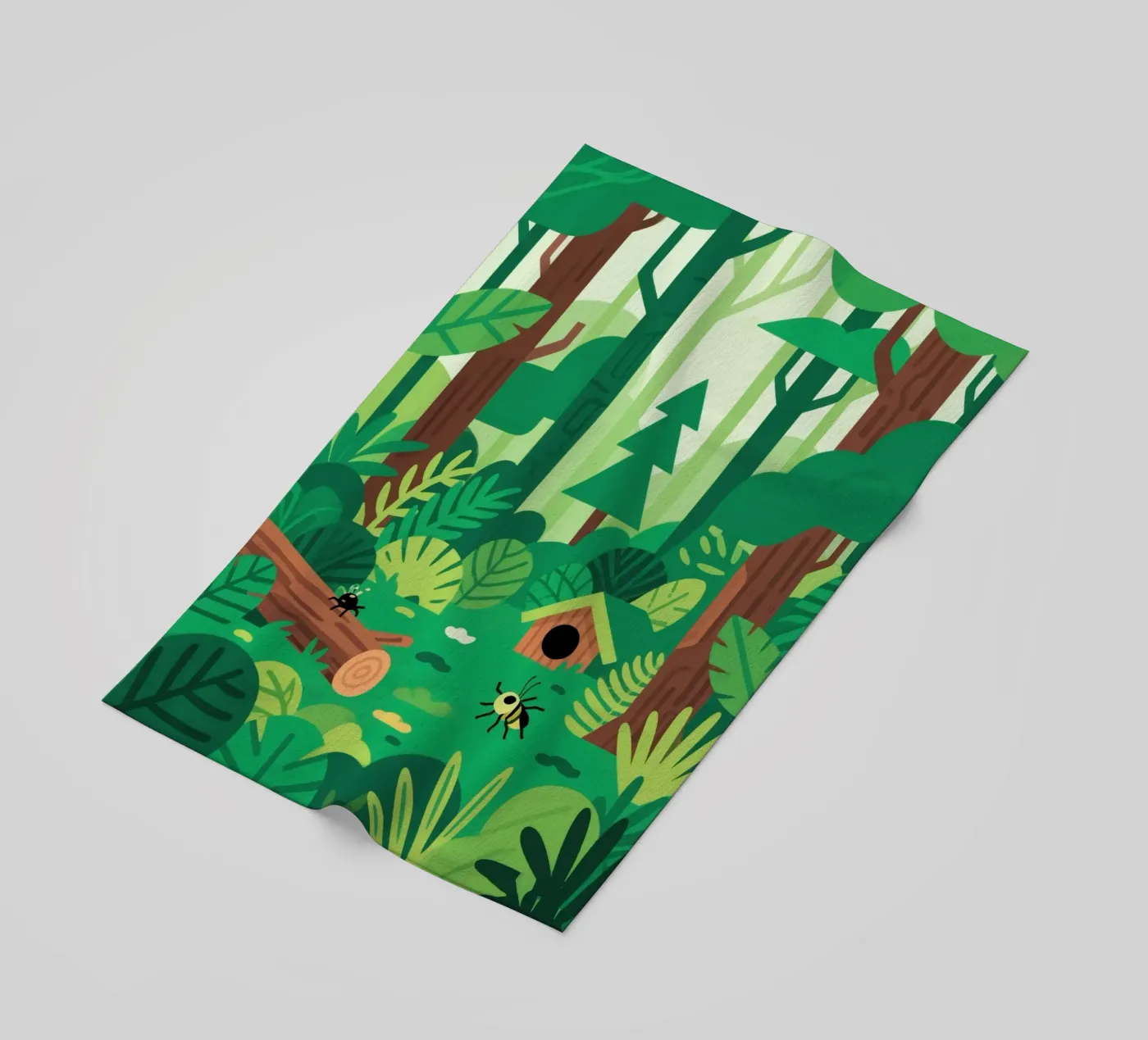 Groen strandhanddoek van knowledge