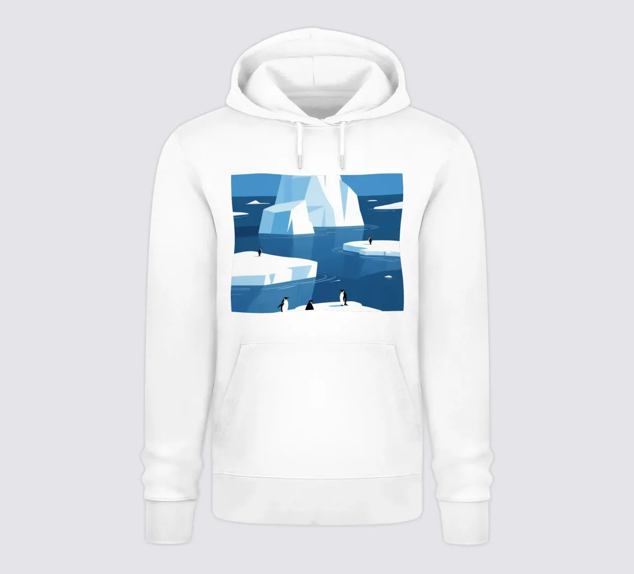 Pinguino innevato felpa con cappuccio da knowledge
