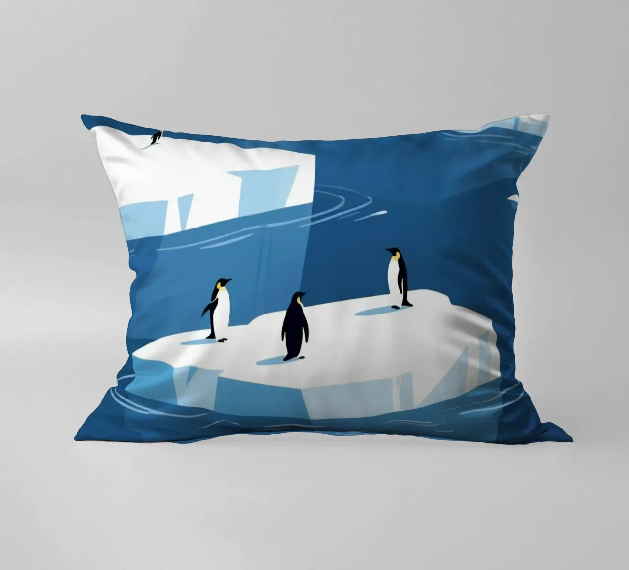 Pinguino innevato cuscino da knowledge