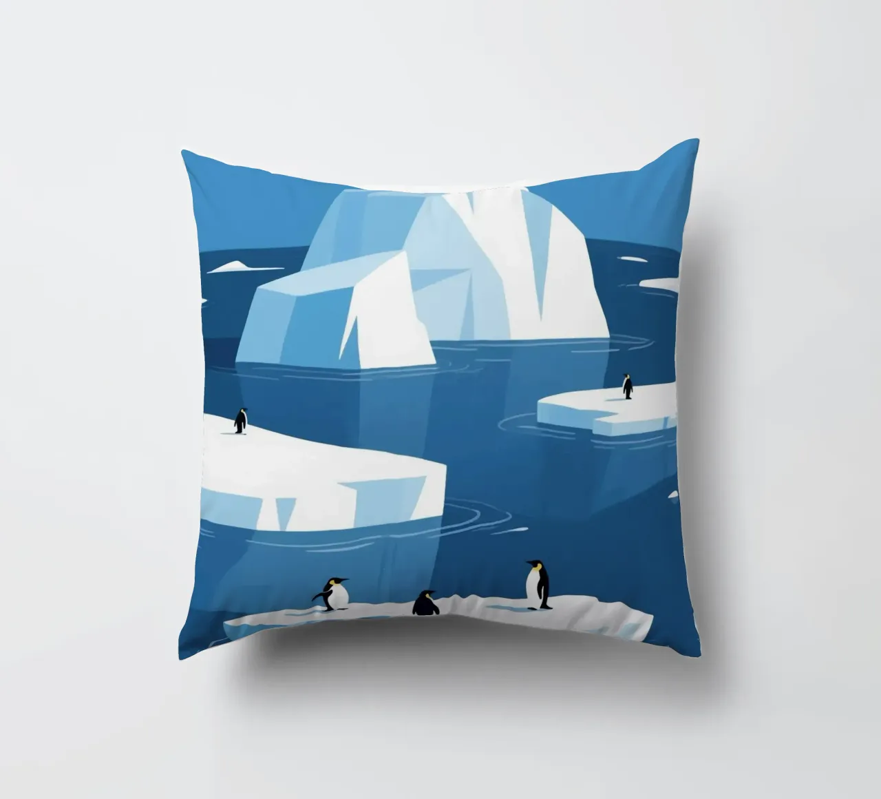 Pinguino innevato cuscino da knowledge