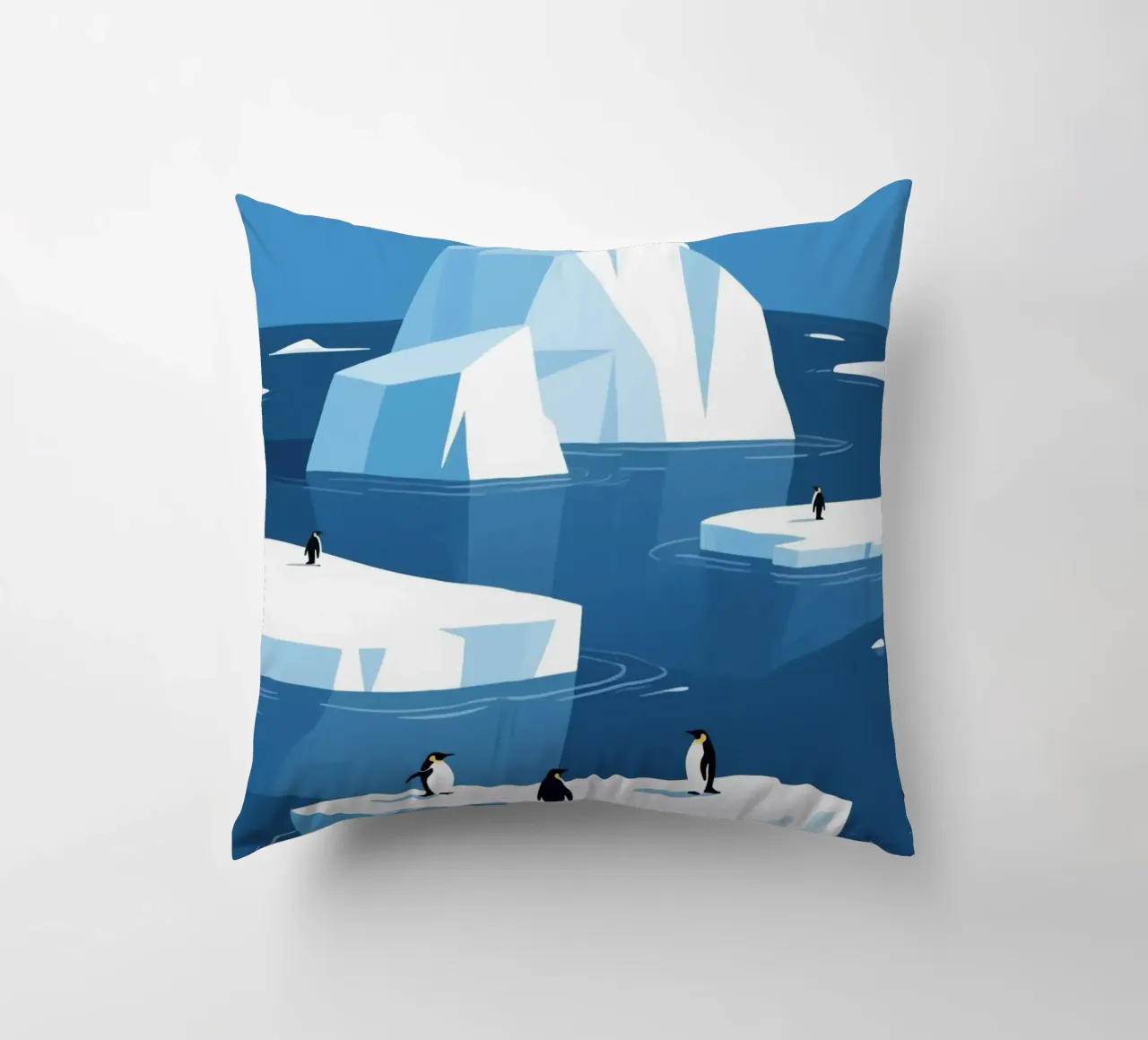 Pinguino innevato cuscino da knowledge
